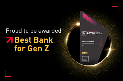 Liv Awarded the Title - Best Bank for Gen Z