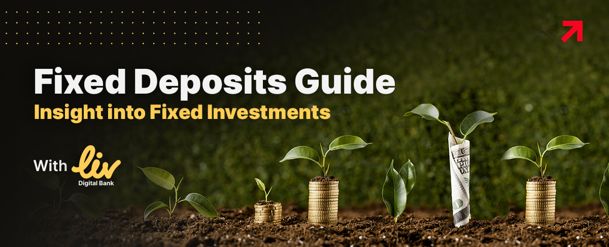 Stacks of coins growing steadily, representing fixed deposit savings